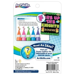 ArtSkills® Jumbo 5 Color Neon Glitter Glue Pens
