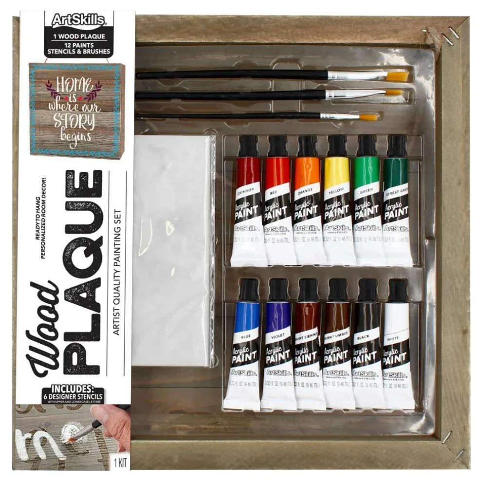 ArtSkills® Wood Pallet Plaque Painting Kit