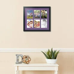 ArtToFrames Collage Photo Picture Frame with 6 - 5x7 inch Openings, Framed in Black with Over 62 Mat Color Options and Plexi Glass (CSM-3926-2041)