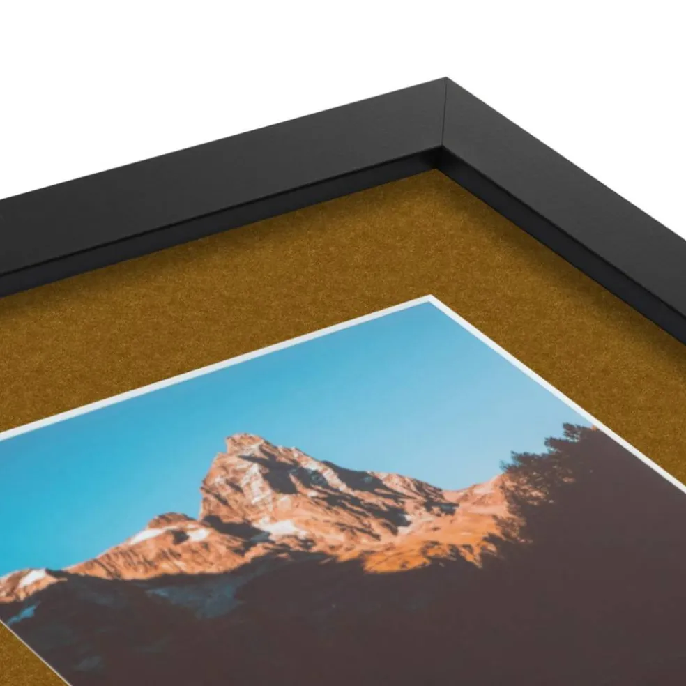 ArtToFrames Collage Photo Picture Frame with 3 - 5x7 inch Openings, Framed in Black with Over 62 Mat Color Options and Plexi Glass (CSM-3926-138)