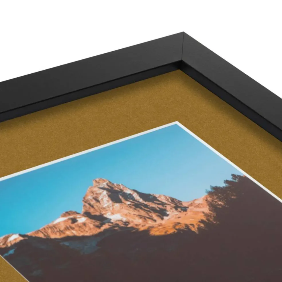 ArtToFrames Collage Photo Picture Frame with 3 - 5x7 inch Openings, Framed in Black with Over 62 Mat Color Options and Plexi Glass (CSM-3926-138)