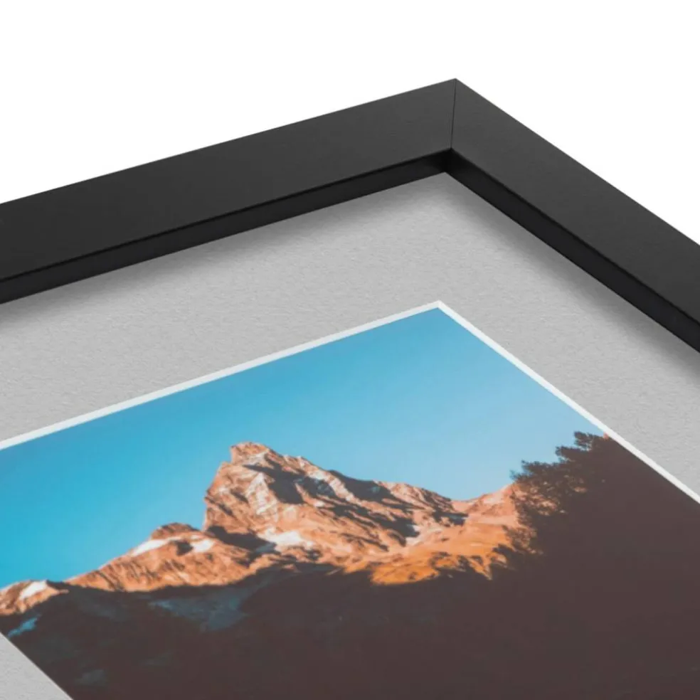 ArtToFrames Collage Photo Picture Frame with 3 - 5x7 inch Openings, Framed in Black with Over 62 Mat Color Options and Plexi Glass (CSM-3926-138)