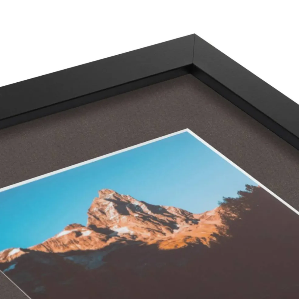 ArtToFrames Collage Photo Picture Frame with 3 - 5x7 inch Openings, Framed in Black with Over 62 Mat Color Options and Plexi Glass (CSM-3926-138)