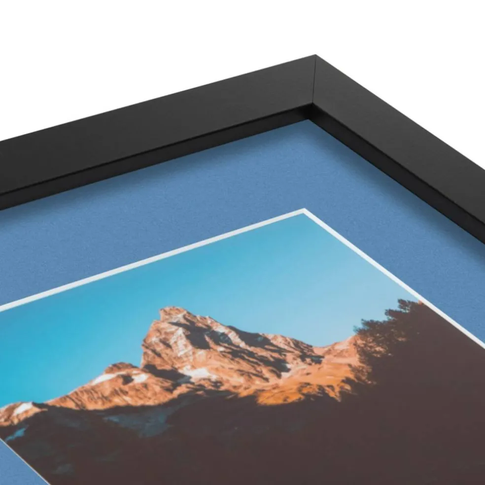 ArtToFrames Collage Photo Picture Frame with 3 - 5x7 inch Openings, Framed in Black with Over 62 Mat Color Options and Plexi Glass (CSM-3926-138)