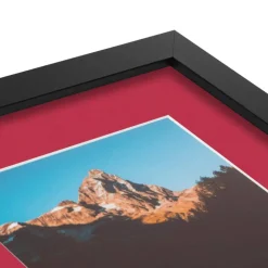 ArtToFrames Collage Photo Picture Frame with 3 - 5x7 inch Openings, Framed in Black with Over 62 Mat Color Options and Plexi Glass (CSM-3926-138)