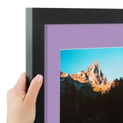 ArtToFrames Collage Photo Picture Frame with 3 - 5x7 inch Openings, Framed in Black with Over 62 Mat Color Options and Plexi Glass (CSM-3926-138)