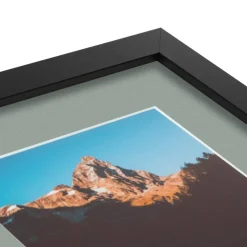 ArtToFrames Collage Photo Picture Frame with 3 - 5x7 inch Openings, Framed in Black with Over 62 Mat Color Options and Plexi Glass (CSM-3926-138)