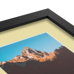 ArtToFrames Collage Photo Picture Frame with 3 - 5x7 inch Openings, Framed in Black with Over 62 Mat Color Options and Plexi Glass (CSM-3926-138)