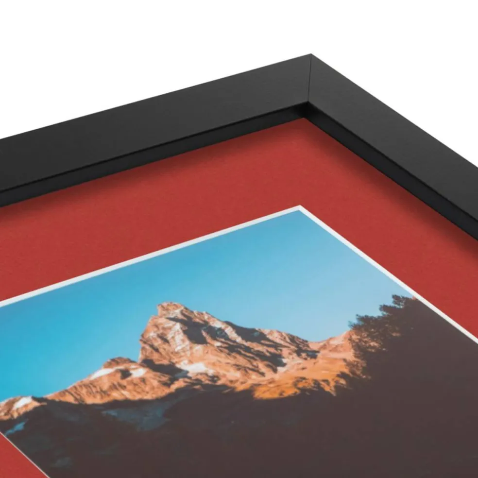 ArtToFrames Collage Photo Picture Frame with 3 - 5x7 inch Openings, Framed in Black with Over 62 Mat Color Options and Plexi Glass (CSM-3926-138)