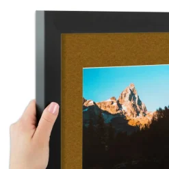 ArtToFrames Collage Photo Picture Frame with 3 - 5x7 inch Openings, Framed in Black with Over 62 Mat Color Options and Plexi Glass (CSM-3926-138)
