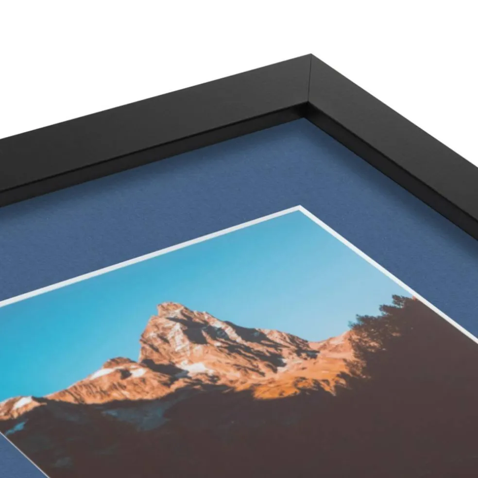 ArtToFrames Collage Photo Picture Frame with 3 - 5x7 inch Openings, Framed in Black with Over 62 Mat Color Options and Plexi Glass (CSM-3926-138)