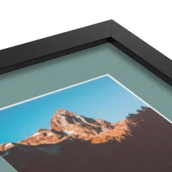 ArtToFrames Collage Photo Picture Frame with 3 - 5x7 inch Openings, Framed in Black with Over 62 Mat Color Options and Plexi Glass (CSM-3926-138)