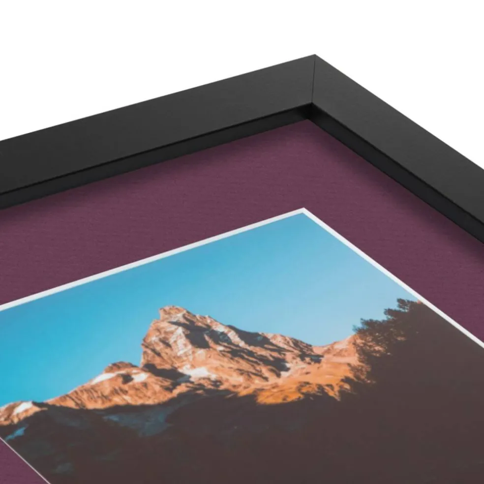 ArtToFrames Collage Photo Picture Frame with 3 - 5x7 inch Openings, Framed in Black with Over 62 Mat Color Options and Plexi Glass (CSM-3926-138)