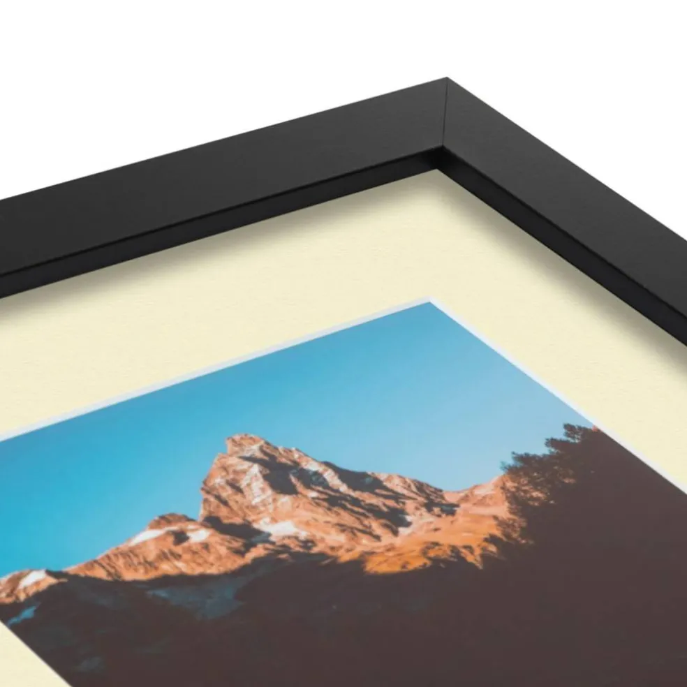 ArtToFrames Collage Photo Picture Frame with 3 - 5x7 inch Openings, Framed in Black with Over 62 Mat Color Options and Plexi Glass (CSM-3926-138)