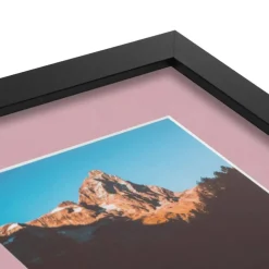 ArtToFrames Collage Photo Picture Frame with 3 - 5x7 inch Openings, Framed in Black with Over 62 Mat Color Options and Plexi Glass (CSM-3926-138)