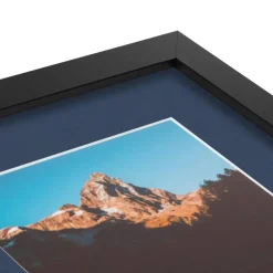ArtToFrames Collage Photo Picture Frame with 3 - 5x7 inch Openings, Framed in Black with Over 62 Mat Color Options and Plexi Glass (CSM-3926-138)