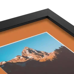 ArtToFrames Collage Photo Picture Frame with 3 - 5x7 inch Openings, Framed in Black with Over 62 Mat Color Options and Plexi Glass (CSM-3926-138)