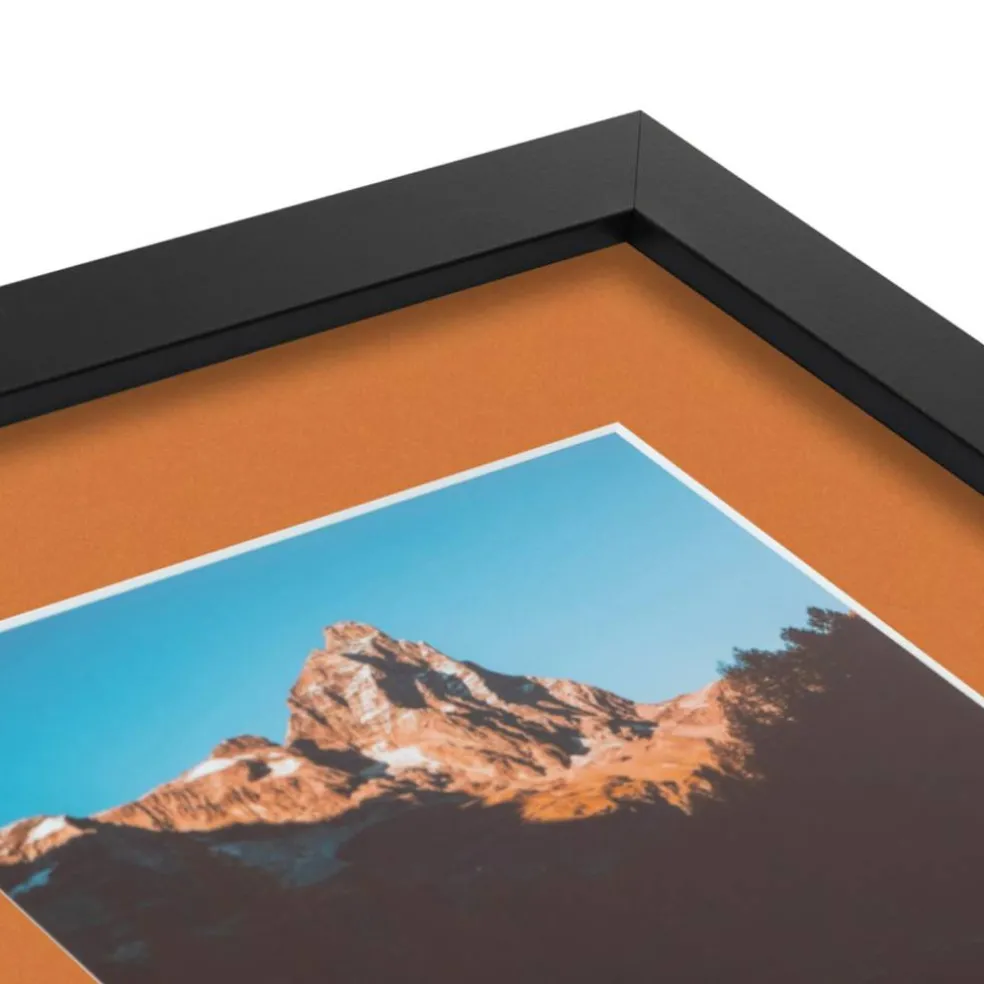 ArtToFrames Collage Photo Picture Frame with 3 - 5x7 inch Openings, Framed in Black with Over 62 Mat Color Options and Plexi Glass (CSM-3926-138)