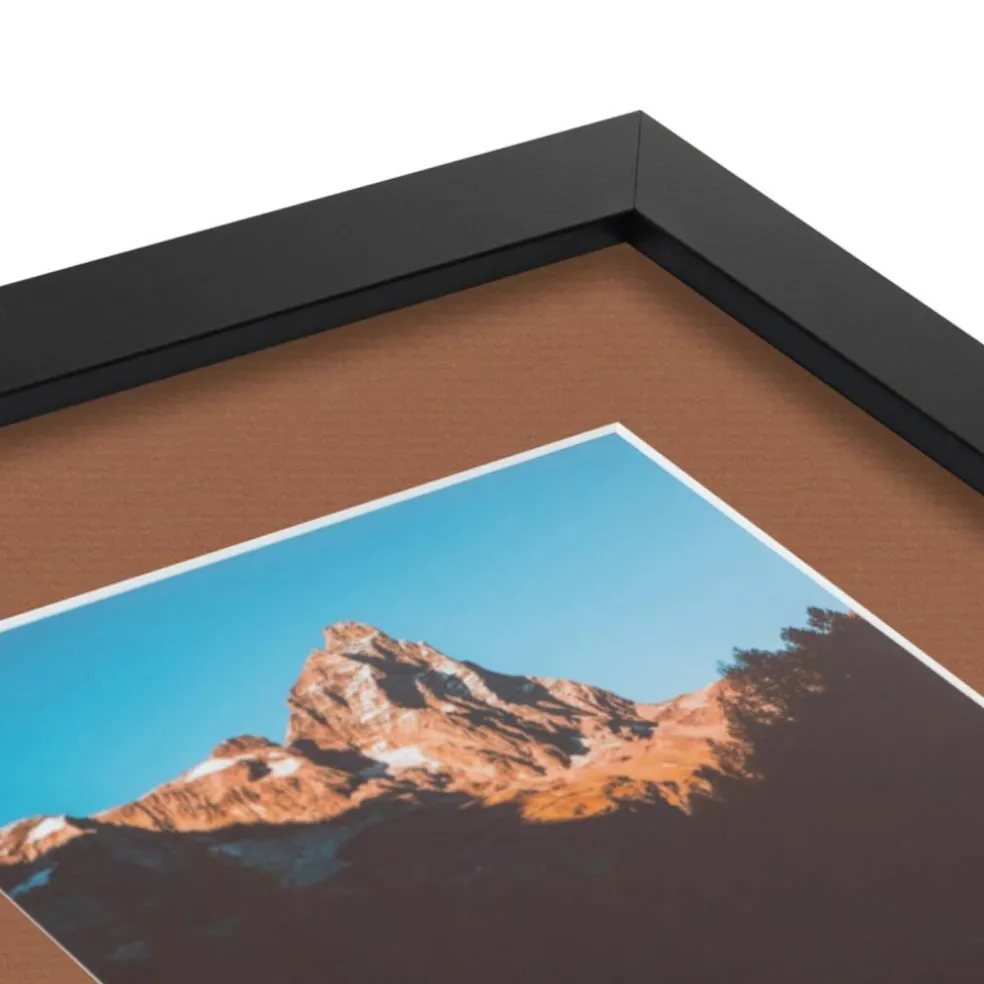 ArtToFrames Collage Photo Picture Frame with 3 - 5x7 inch Openings, Framed in Black with Over 62 Mat Color Options and Plexi Glass (CSM-3926-138)