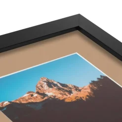 ArtToFrames Collage Photo Picture Frame with 3 - 5x7 inch Openings, Framed in Black with Over 62 Mat Color Options and Plexi Glass (CSM-3926-138)