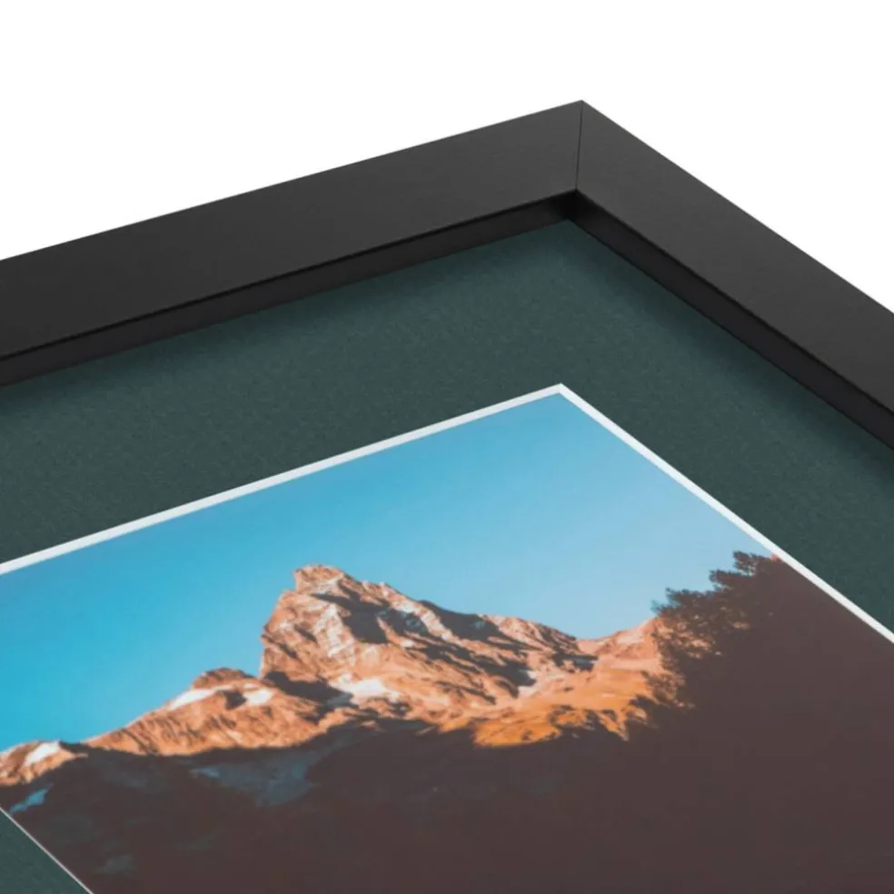 ArtToFrames Collage Photo Picture Frame with 3 - 5x7 inch Openings, Framed in Black with Over 62 Mat Color Options and Plexi Glass (CSM-3926-138)