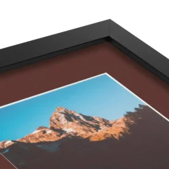 ArtToFrames Collage Photo Picture Frame with 3 - 5x7 inch Openings, Framed in Black with Over 62 Mat Color Options and Plexi Glass (CSM-3926-138)
