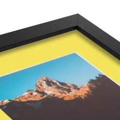 ArtToFrames Collage Photo Picture Frame with 3 - 5x7 inch Openings, Framed in Black with Over 62 Mat Color Options and Plexi Glass (CSM-3926-138)