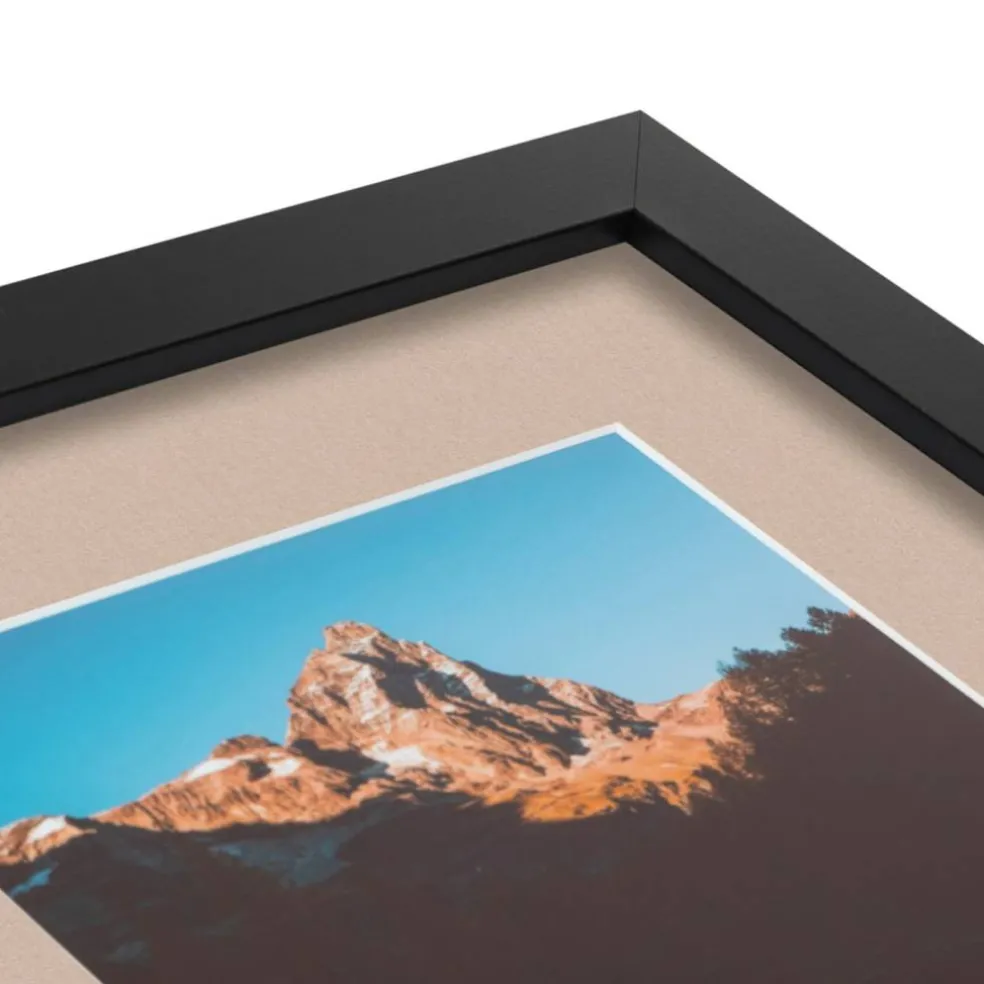 ArtToFrames Collage Photo Picture Frame with 3 - 5x7 inch Openings, Framed in Black with Over 62 Mat Color Options and Plexi Glass (CSM-3926-138)