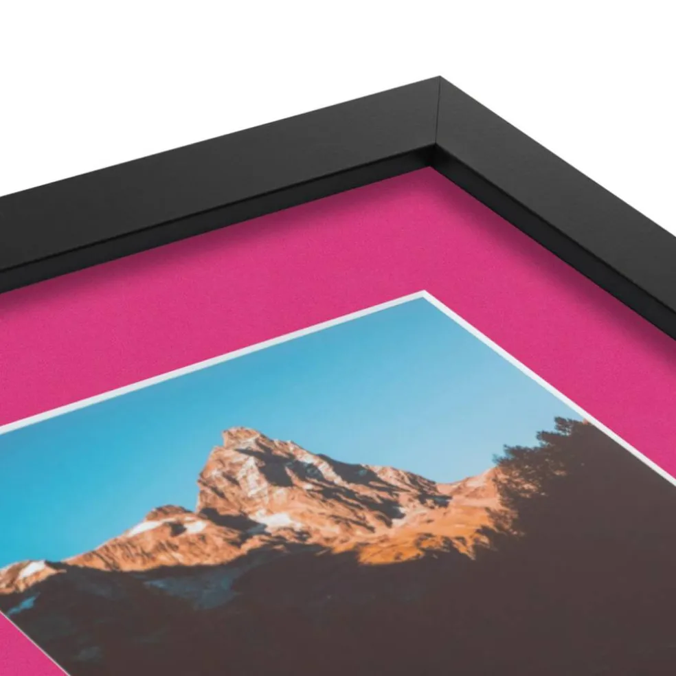 ArtToFrames Collage Photo Picture Frame with 3 - 5x7 inch Openings, Framed in Black with Over 62 Mat Color Options and Plexi Glass (CSM-3926-138)