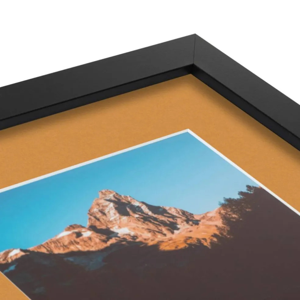 ArtToFrames Collage Photo Picture Frame with 3 - 5x7 inch Openings, Framed in Black with Over 62 Mat Color Options and Plexi Glass (CSM-3926-138)