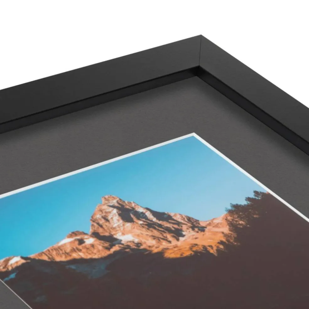 ArtToFrames Collage Photo Picture Frame with 3 - 5x7 inch Openings, Framed in Black with Over 62 Mat Color Options and Plexi Glass (CSM-3926-138)