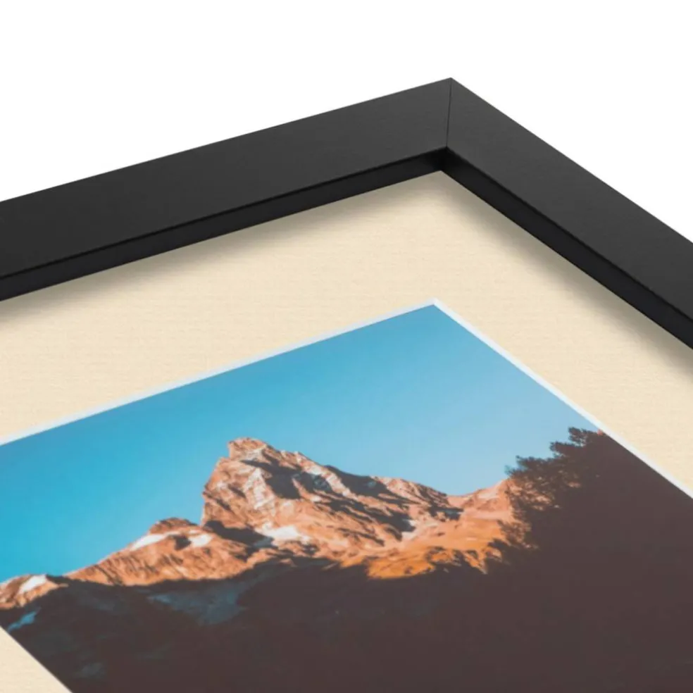 ArtToFrames Collage Photo Picture Frame with 3 - 5x7 inch Openings, Framed in Black with Over 62 Mat Color Options and Plexi Glass (CSM-3926-138)