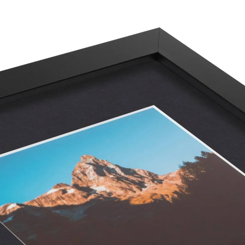 ArtToFrames Collage Photo Picture Frame with 3 - 5x7 inch Openings, Framed in Black with Over 62 Mat Color Options and Plexi Glass (CSM-3926-138)
