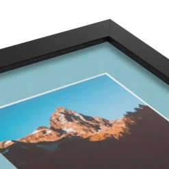 ArtToFrames Collage Photo Picture Frame with 3 - 5x7 inch Openings, Framed in Black with Over 62 Mat Color Options and Plexi Glass (CSM-3926-138)