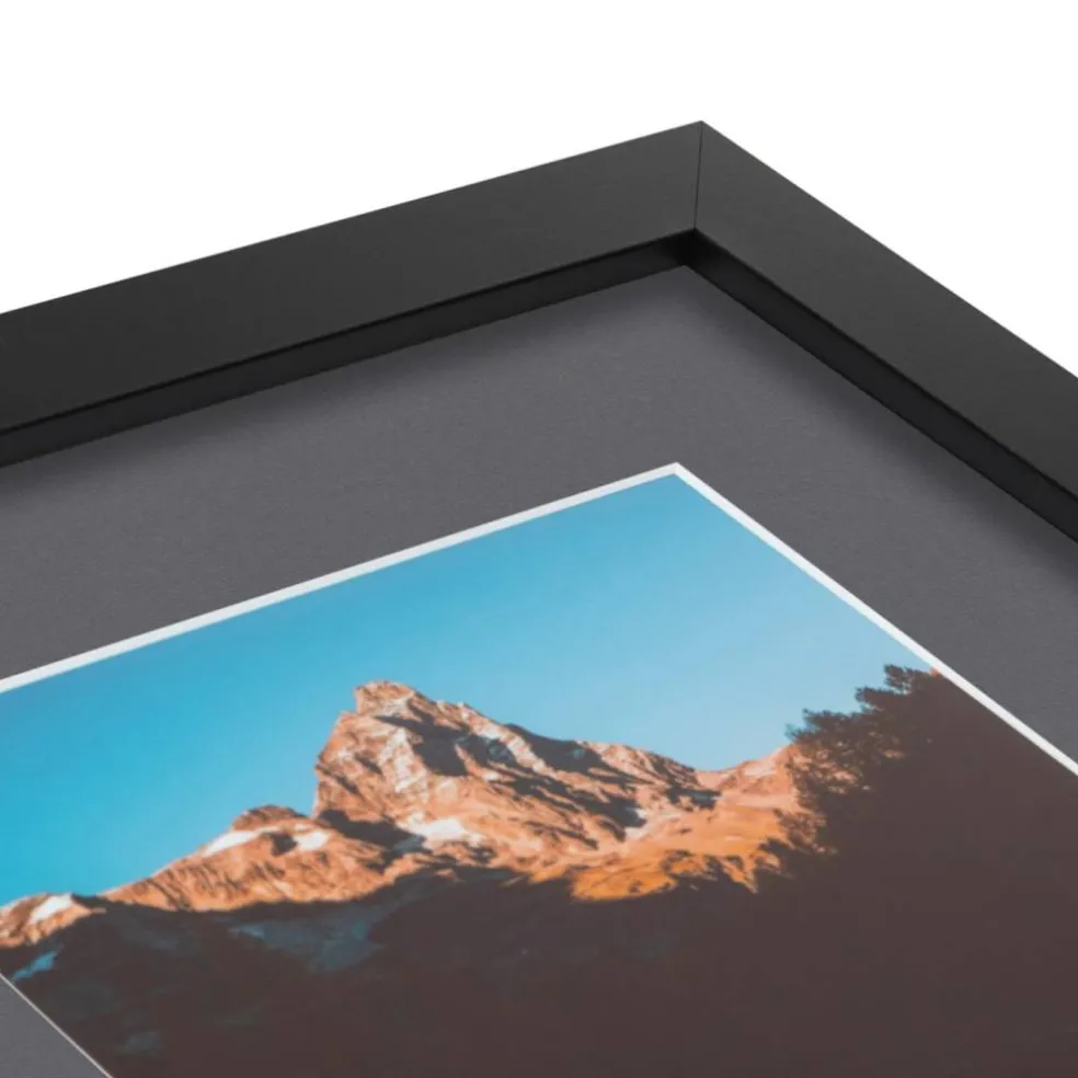 ArtToFrames Collage Photo Picture Frame with 3 - 5x7 inch Openings, Framed in Black with Over 62 Mat Color Options and Plexi Glass (CSM-3926-138)