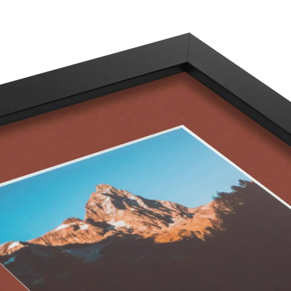 ArtToFrames Collage Photo Picture Frame with 3 - 5x7 inch Openings, Framed in Black with Over 62 Mat Color Options and Plexi Glass (CSM-3926-138)