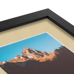 ArtToFrames Collage Photo Picture Frame with 3 - 5x7 inch Openings, Framed in Black with Over 62 Mat Color Options and Plexi Glass (CSM-3926-138)