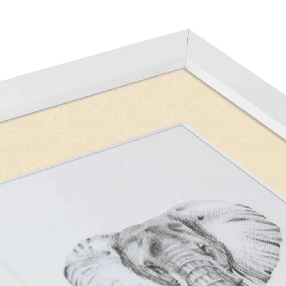 ArtToFrames Collage Photo Picture Frame with 4 - 5x7 inch Openings, Framed in White with Over 62 Mat Color Options and Plexi Glass (CSM-3966-179)