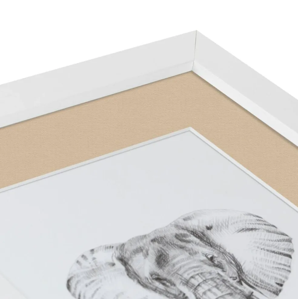 ArtToFrames Collage Photo Picture Frame with 4 - 5x7 inch Openings, Framed in White with Over 62 Mat Color Options and Plexi Glass (CSM-3966-179)