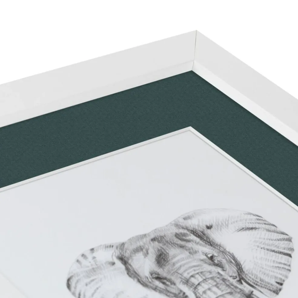 ArtToFrames Collage Photo Picture Frame with 4 - 5x7 inch Openings, Framed in White with Over 62 Mat Color Options and Plexi Glass (CSM-3966-179)