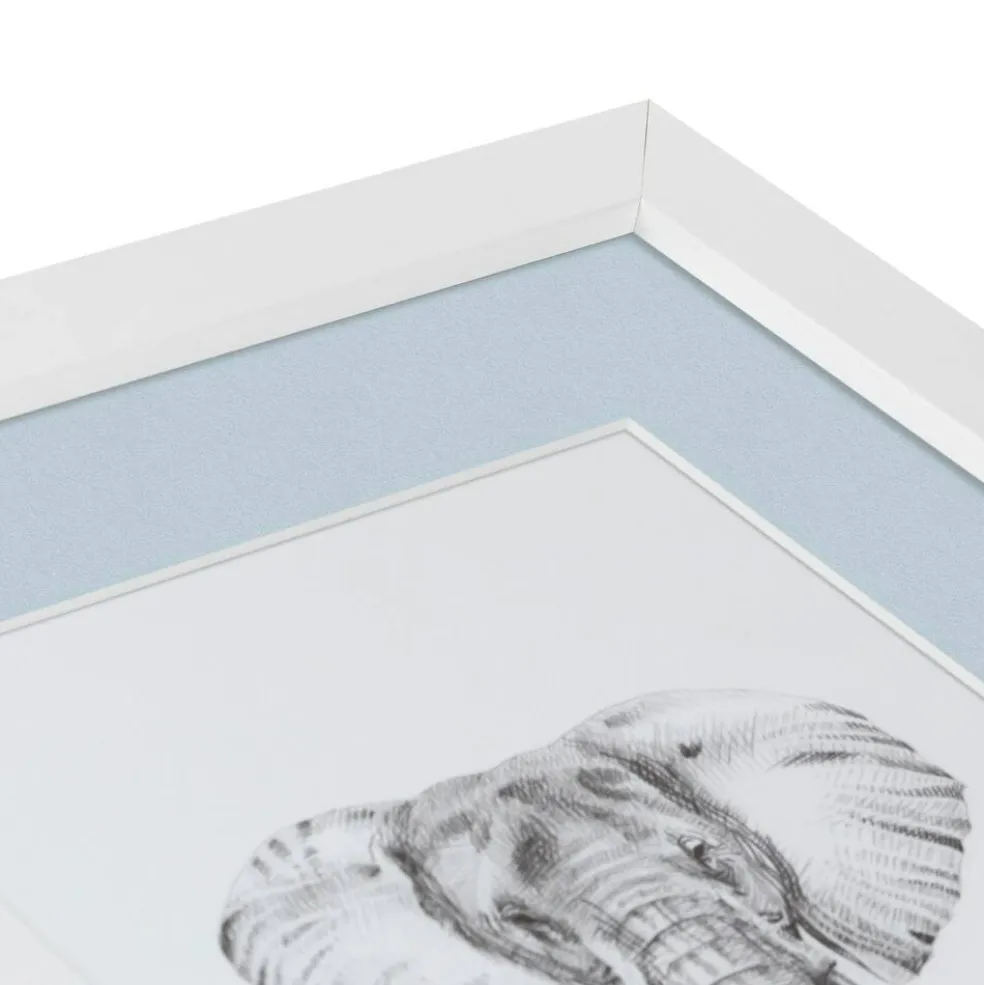 ArtToFrames Collage Photo Picture Frame with 4 - 5x7 inch Openings, Framed in White with Over 62 Mat Color Options and Plexi Glass (CSM-3966-179)