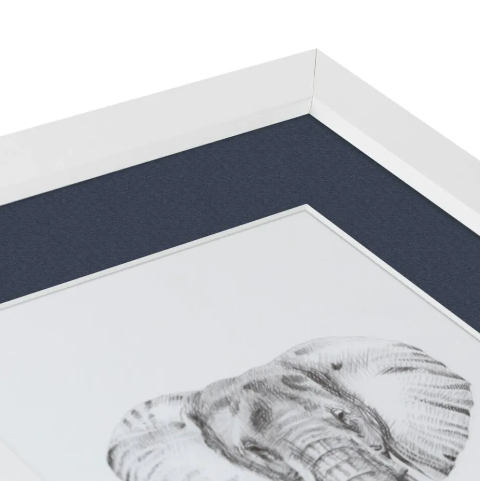 ArtToFrames Collage Photo Picture Frame with 4 - 5x7 inch Openings, Framed in White with Over 62 Mat Color Options and Plexi Glass (CSM-3966-179)