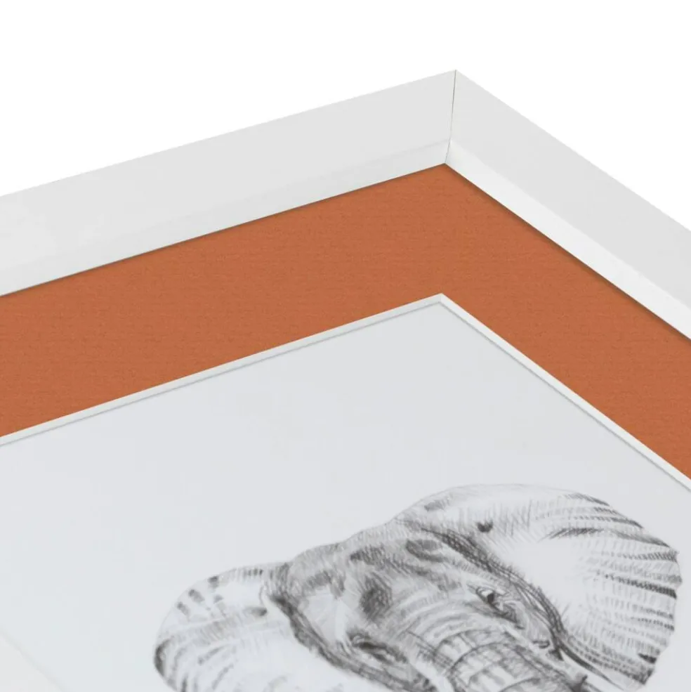 ArtToFrames Collage Photo Picture Frame with 4 - 5x7 inch Openings, Framed in White with Over 62 Mat Color Options and Plexi Glass (CSM-3966-179)