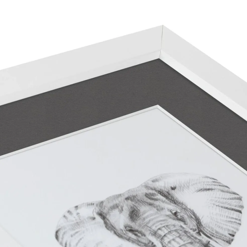 ArtToFrames Collage Photo Picture Frame with 4 - 5x7 inch Openings, Framed in White with Over 62 Mat Color Options and Plexi Glass (CSM-3966-179)