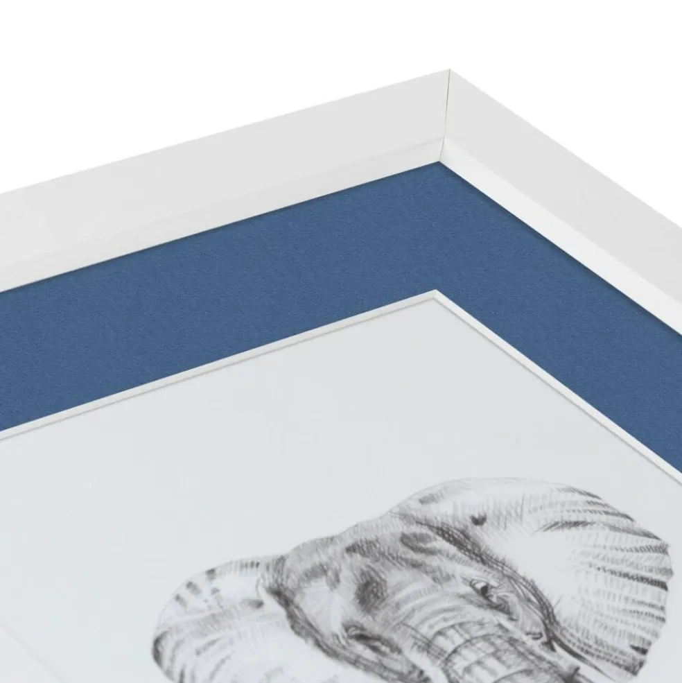 ArtToFrames Collage Photo Picture Frame with 4 - 5x7 inch Openings, Framed in White with Over 62 Mat Color Options and Plexi Glass (CSM-3966-179)
