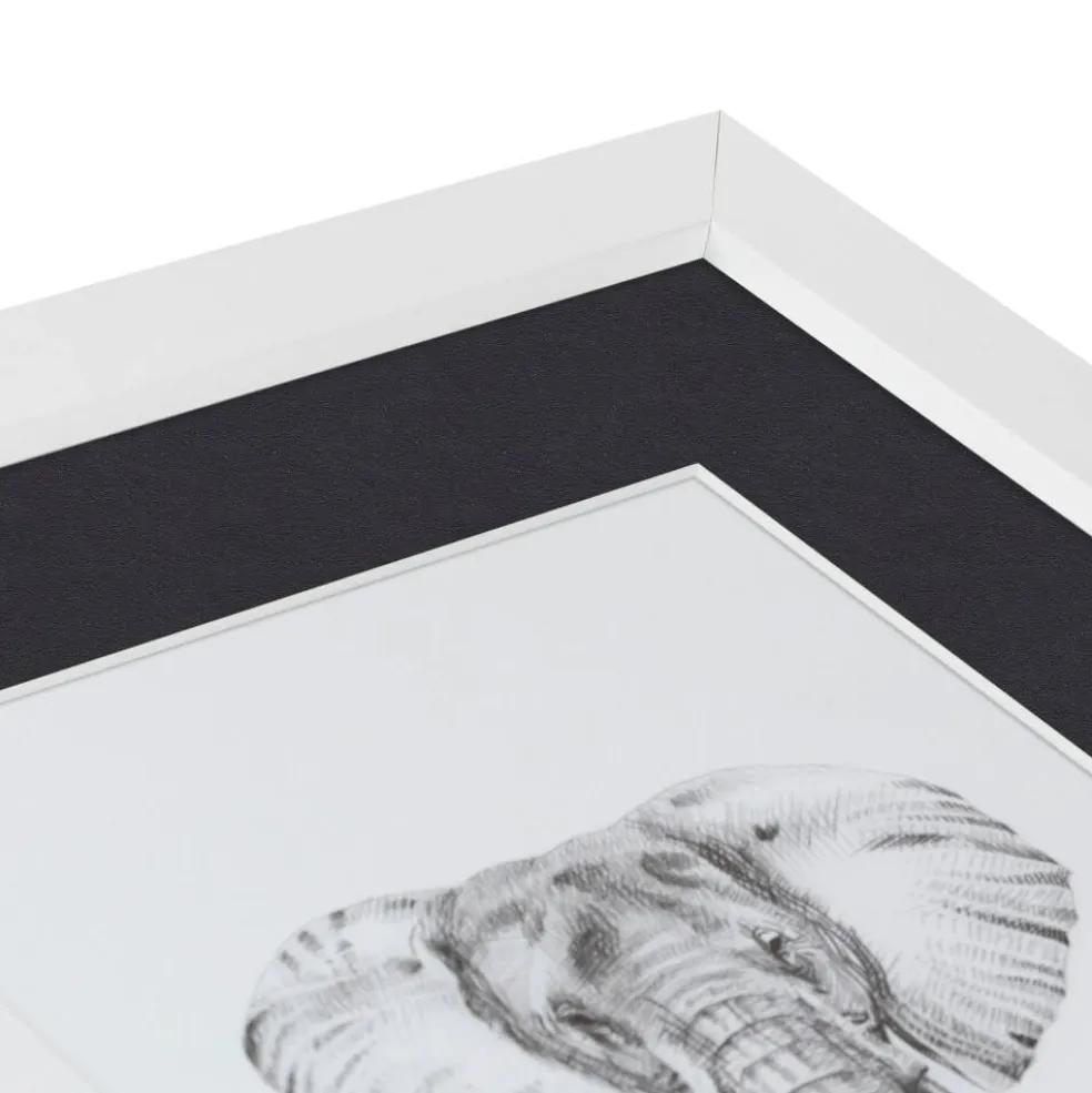 ArtToFrames Collage Photo Picture Frame with 4 - 5x7 inch Openings, Framed in White with Over 62 Mat Color Options and Plexi Glass (CSM-3966-179)
