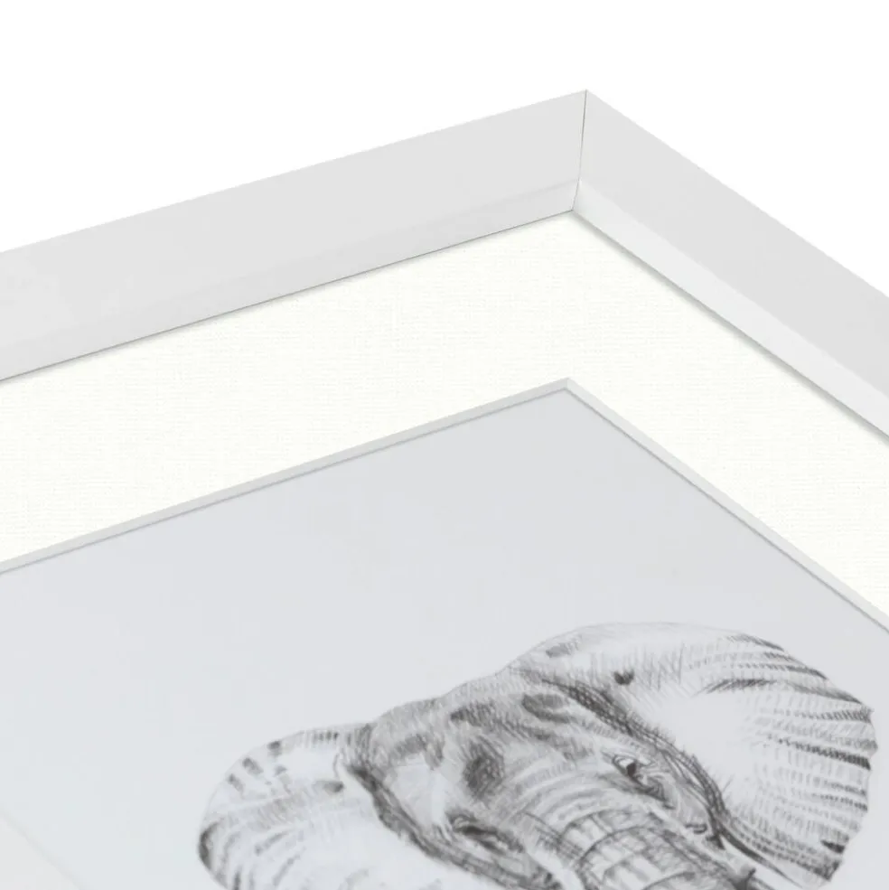 ArtToFrames Collage Photo Picture Frame with 4 - 5x7 inch Openings, Framed in White with Over 62 Mat Color Options and Plexi Glass (CSM-3966-179)