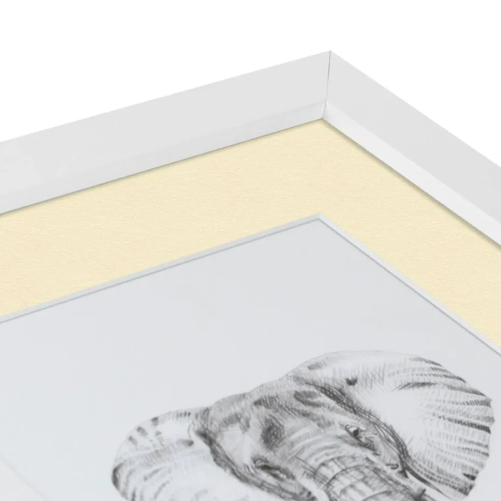 ArtToFrames Collage Photo Picture Frame with 4 - 5x7 inch Openings, Framed in White with Over 62 Mat Color Options and Plexi Glass (CSM-3966-179)