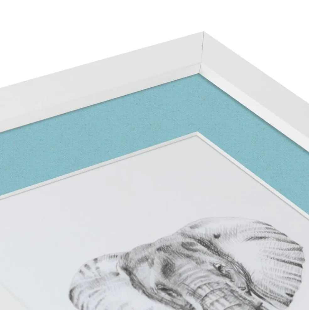 ArtToFrames Collage Photo Picture Frame with 4 - 5x7 inch Openings, Framed in White with Over 62 Mat Color Options and Plexi Glass (CSM-3966-179)