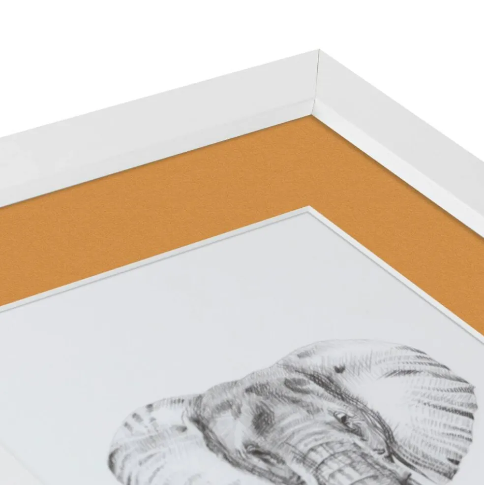 ArtToFrames Collage Photo Picture Frame with 4 - 5x7 inch Openings, Framed in White with Over 62 Mat Color Options and Plexi Glass (CSM-3966-179)